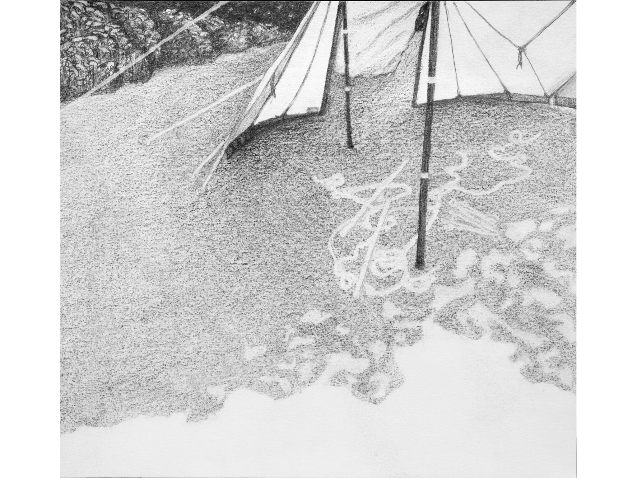 HOLIDAY TAPESTRY pencil on paper, 23x20cm, 2022