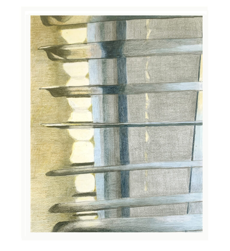 LUXAFLEX, (colour)pencil on stone paper, 15,5x11,5cm, 2024